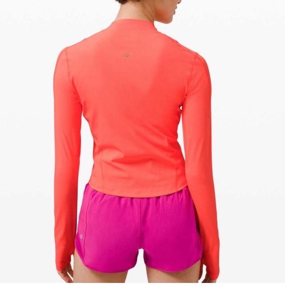 Lululemon Gloss Trim Run 1/2 Zip Long Sleeve - Picture 2 of 3